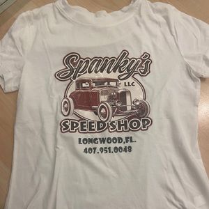 SPANKYS SPEED SHOP GRAFIC TEE SIZE MEDIUM